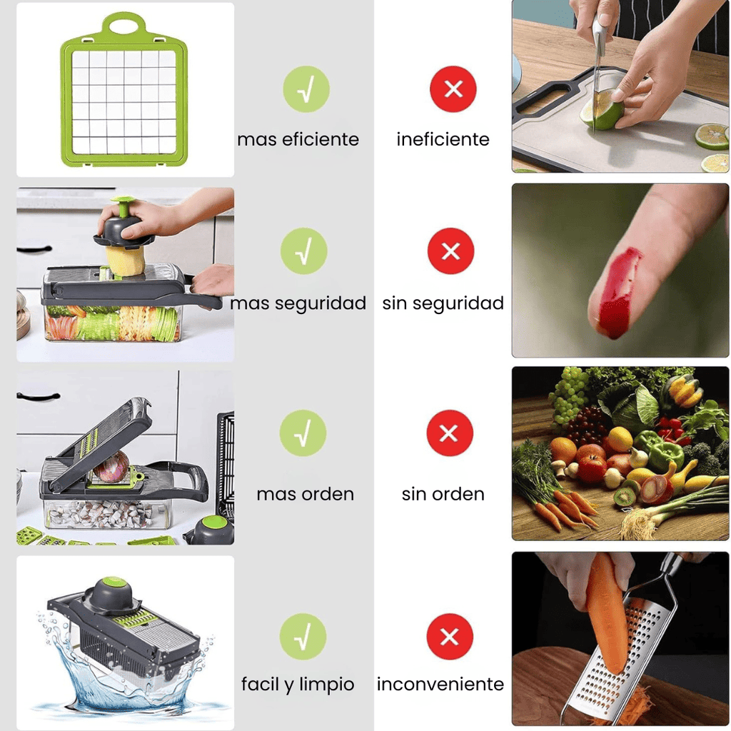 VeggieMaster™ – Tu aliado todo en uno para preparar comidas más rápido.