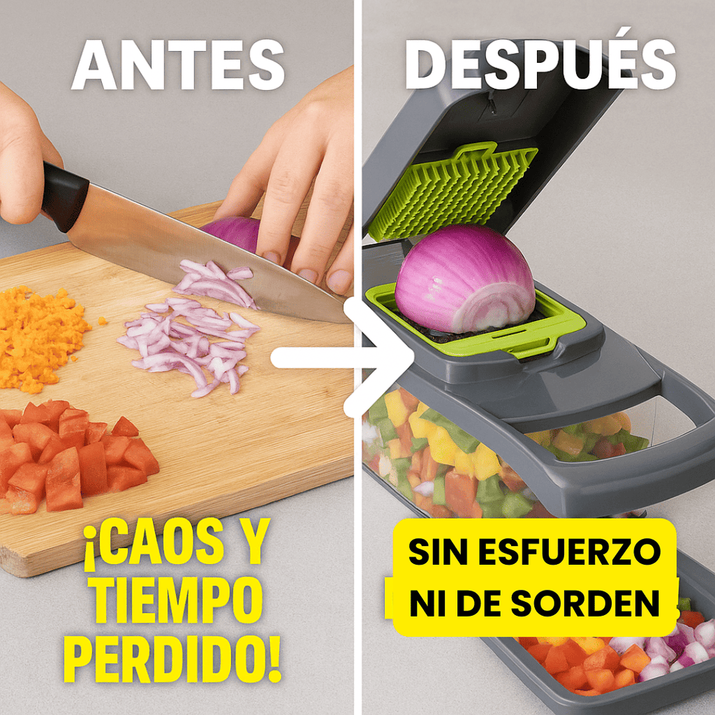 VeggieMaster™ – Tu aliado todo en uno para preparar comidas más rápido.